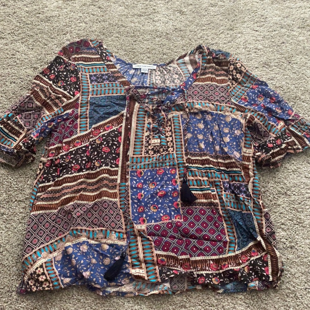 American Eagle Patterned Top
